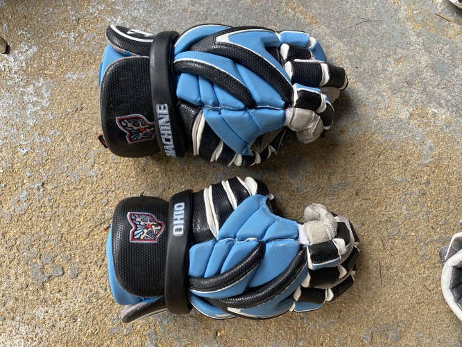 Used Ohio machine Blue Used Warrior  Evo Lacrosse Gloves