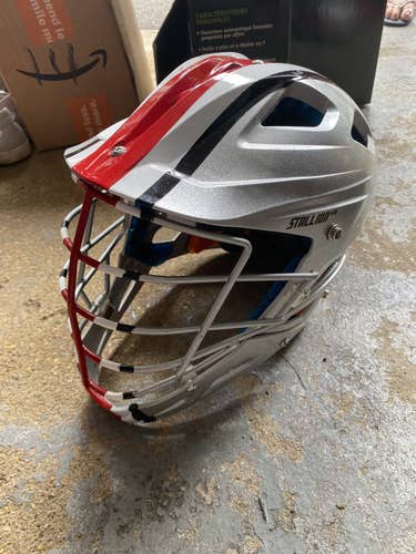 Silver Used STX Helmet