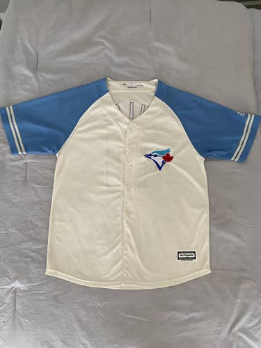 Blue Jays Cream Exclusive Vintage MLB Jersey Large