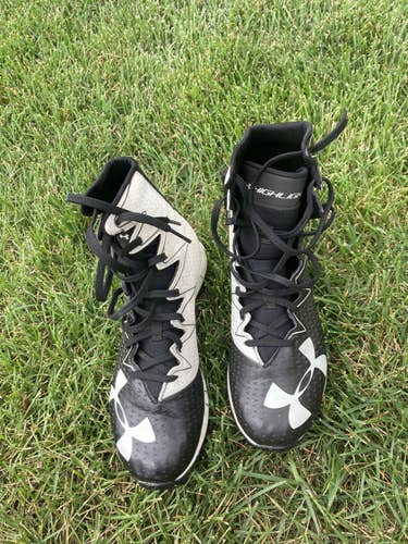 Black Unisex Molded Cleats Under Armour Cleats