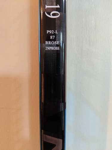 Bauer NEXUS 2N Pro Hockey Stick Lefty P92 87 flex Senior D1 Pro Stock +2.0"