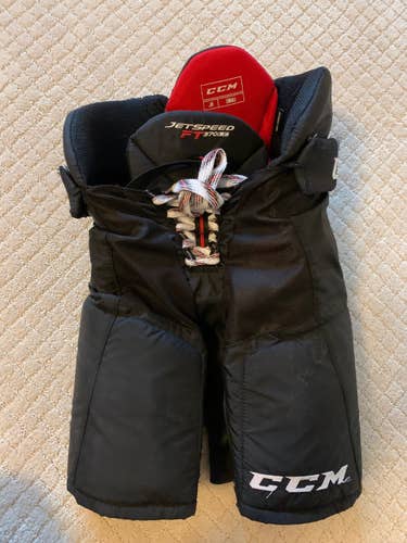 Black Junior Used Small CCM JetSpeed FT370 Hockey Pants