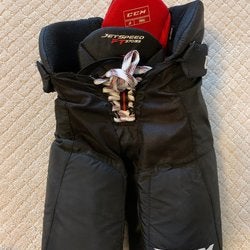 Black Junior Used Small CCM JetSpeed FT370 Hockey Pants