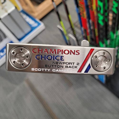 New Limited Edition Scotty Cameron Right Handed Champions Choice Newport 2 Button Back Putter