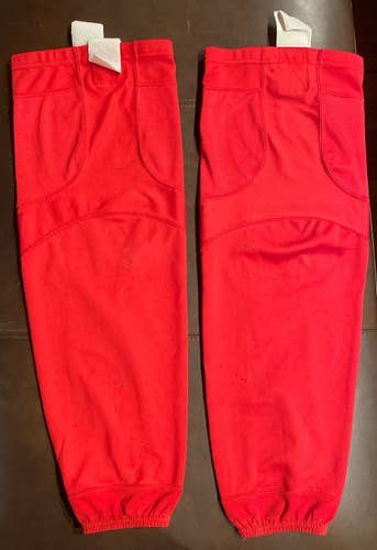 Detroit Red Wings Red Used XL Reebok Pro Stock Socks