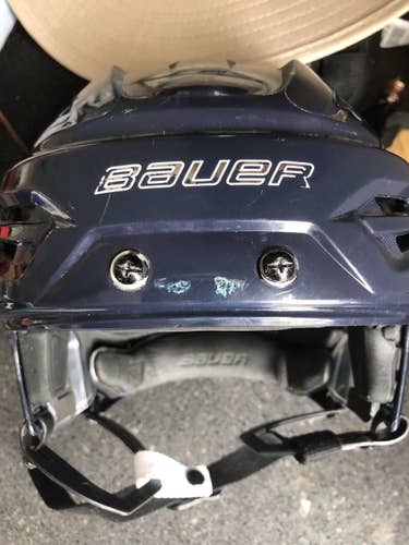 Blue Used Medium Bauer  Re-Akt 95 Helmet