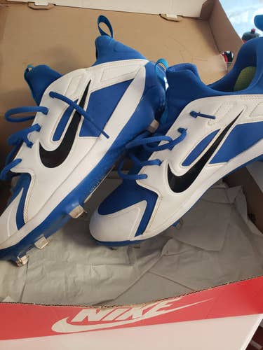 Blue Used Adult Men's Size 11.5 (Women's 12.5) Metal Nike High Top