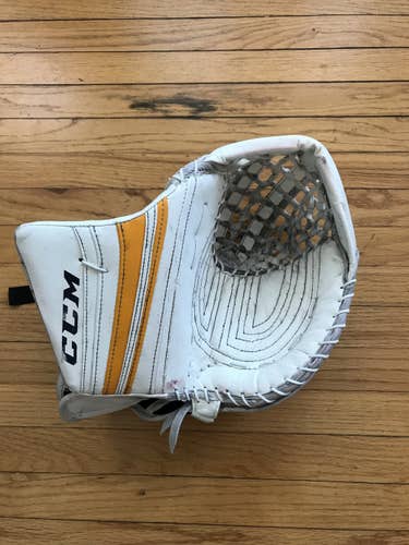 Used Pro Stock CCM Premier Senior Pro Goalie Glove Roberto Luongo Panthers 580 Break