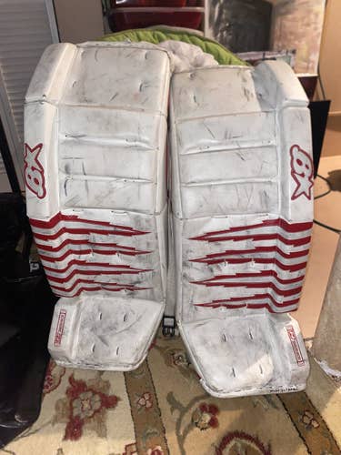 Red Used 33" Brian's H Series Goalie Leg Pads