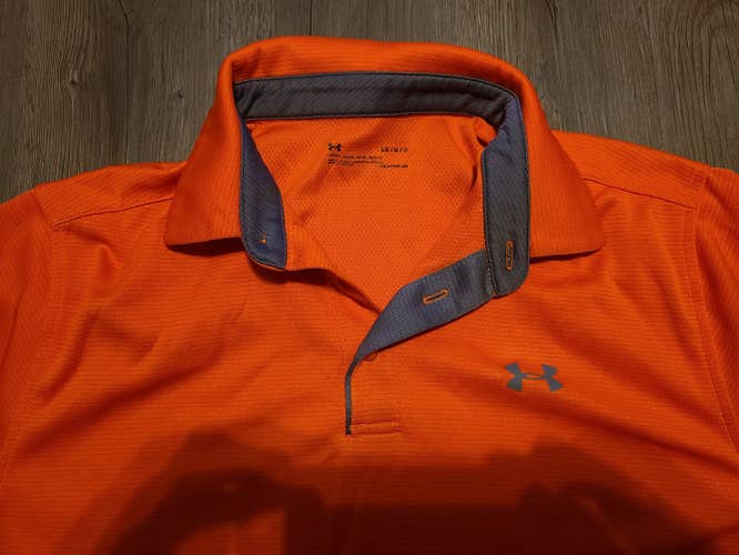 Orange Adult Men's Large Under Armour Shirt