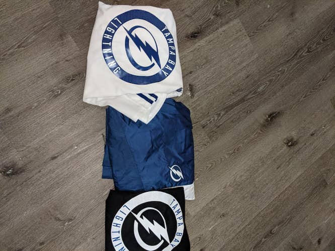 2 MiC Size 56 Adidas Tampa Bay Lightning Jersey Set Pro Stock