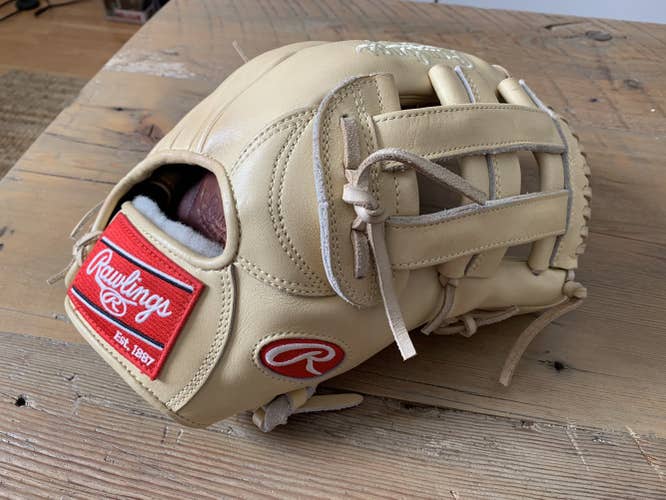 Yellow Used Outfield 13" Pro Preferred Baseball Glove