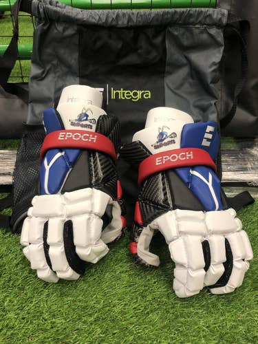 White New Player's Epoch 13" Integra Lacrosse Gloves
