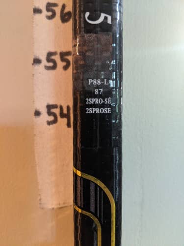 Bauer Supreme 2S Pro Hockey Stick Lefty P88 87 flex Senior D1 Pro Stock