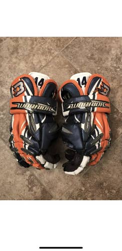 Philadelphia Barrage MLL Major League Lacrosse Warrior Superfly Gloves Ryan Boyle