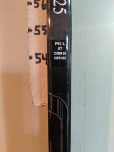 Bauer Supreme 2S Pro Hockey Stick Lefty P92 87 flex Senior D1 Pro Stock