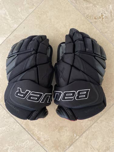 Black New Bauer 14"  Vapor 1X Pro Lite Gloves