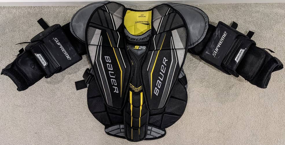 Intermediate Used Medium Bauer S29 Goalie Chest Protector