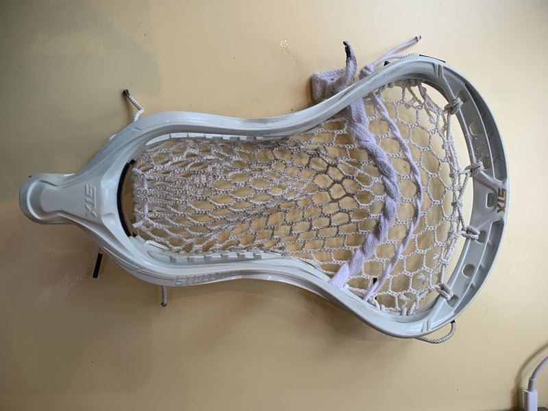 White w/ aqua tint Used Attack & Midfield STX Strung Stallion OMEGA Head