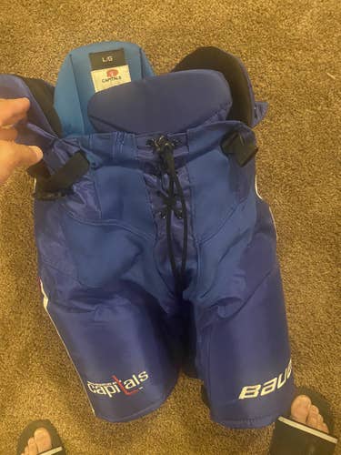 Blue Senior Large Bauer Pro Stock Hockey Pants