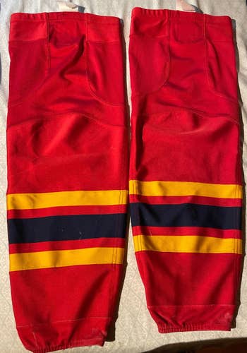 Red Used XL Reebok Pro Stock Socks
