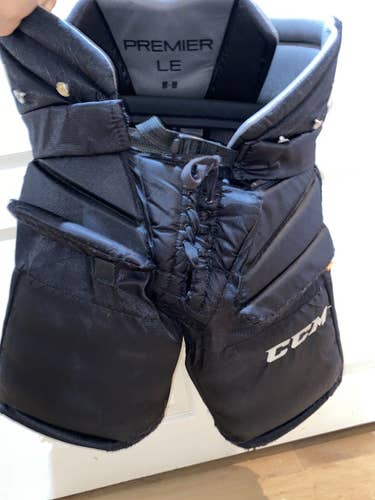 Black Used Medium CCM  Premier le Hockey Goalie Pants