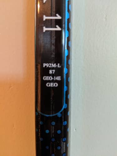 Bauer NEXUS GEO Hockey Stick LEFTY P92M 87 flex Senior D1 Pro Stock