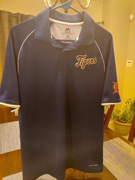 Preowned nike Golf detroit tigers Baseball MLB polo Shirt Mens