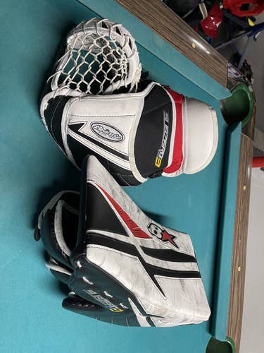 Used Regular Pro Stock Sub Zero 3 Pro Glove and Blocker Set