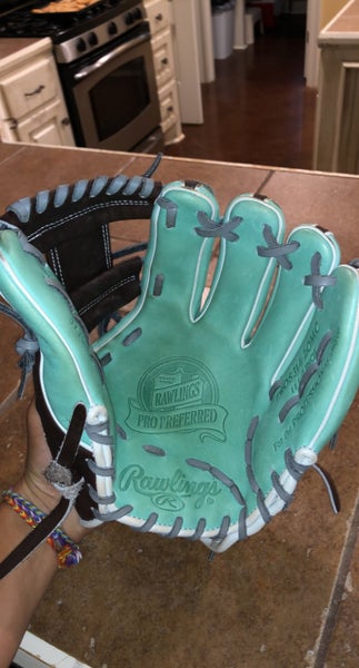 Used Rawlings Right Hand Throw Infield Pro Preferred Baseball Glove 11.5"