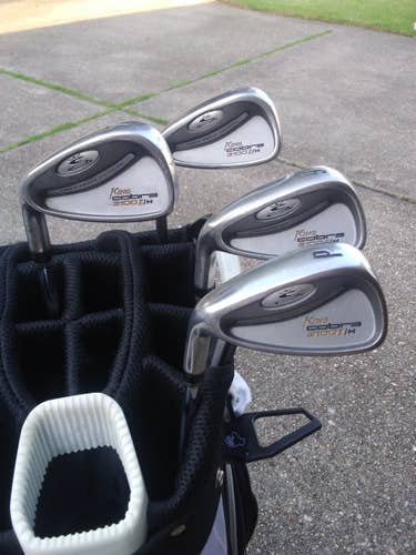 Used Men's Cobra Left Hand 3100 IH Iron Set Regular Flex Graphite/Steel Shaft