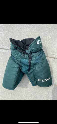 Green Used Large CCM Pro Stock Hockey Pants
