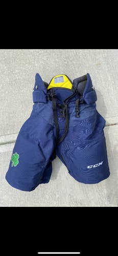 Blue Used Large CCM Pro Stock Hockey Pants