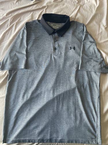 Grey Under Armour Golf Shirt