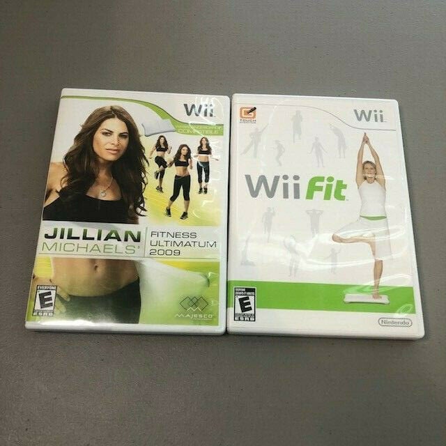 Wii Fit (Nintendo Wii 2008) & Jillian Michaels Fitness Ultimatium 2009