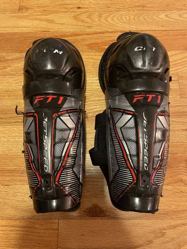 Used Youth CCM JetSpeed FT1 Shin Pads - Size 10”