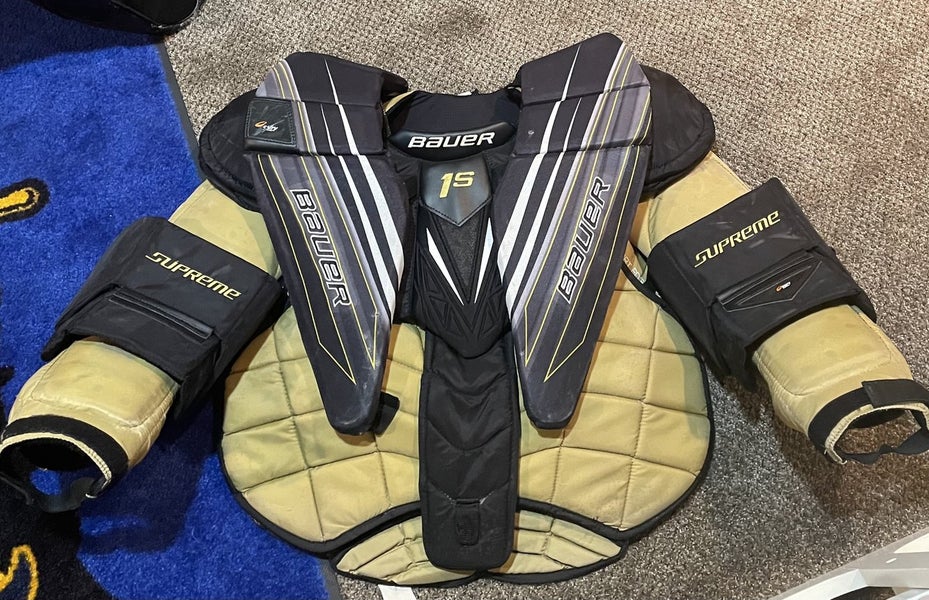 Western Michigan Bauer 1s Goalie Chest Protector Senior Size Large Pro Stock