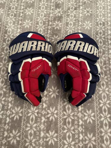 Used Warrior 13"  Covert QRL4 Gloves Red White And Blue