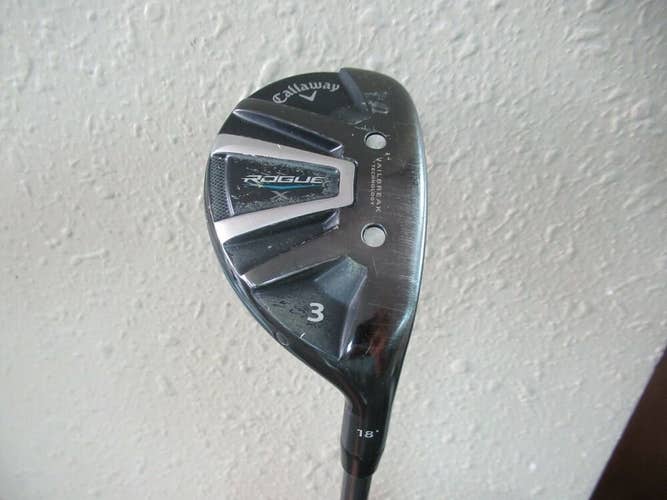 CALLAWAY ROGUE X HYBRID # 3 18* SYNERGY 60g REGULAR FLEX GRAPHITE HC INCLUDED