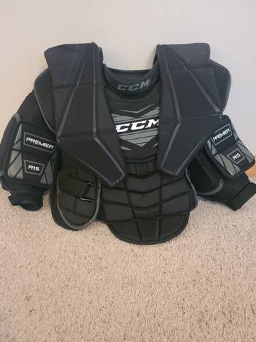 Junior Used L/XL CCM Premier R1.5 Goalie Chest Protector