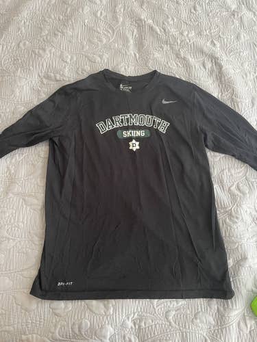 Large Black Dartmouth Skiing Long Sleeve