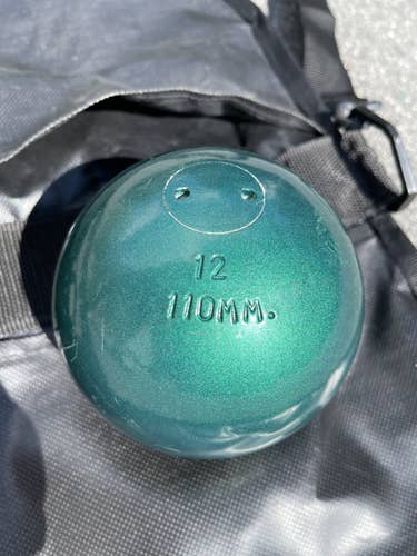12 Pound Turned Steel Track & Field Shot Put. 110mm Diameter