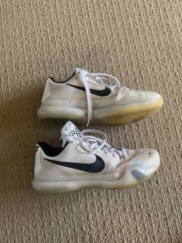 White Used Size 11 (Women's 12) Nike Kobe 10 Shoes