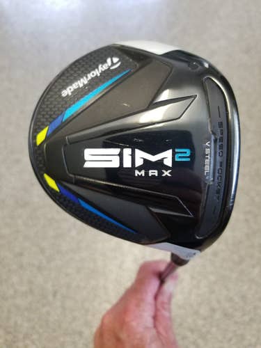 Used Men's TaylorMade Right Handed SIM2 Max Fairway Wood Stiff Flex 15 Loft
