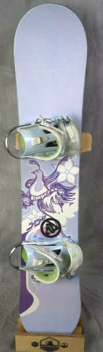 5150 EMPRESS MINI GIRLS SNOWBOARD 137CM WITH ROSSIGNOL MEDIUM BINDINGS