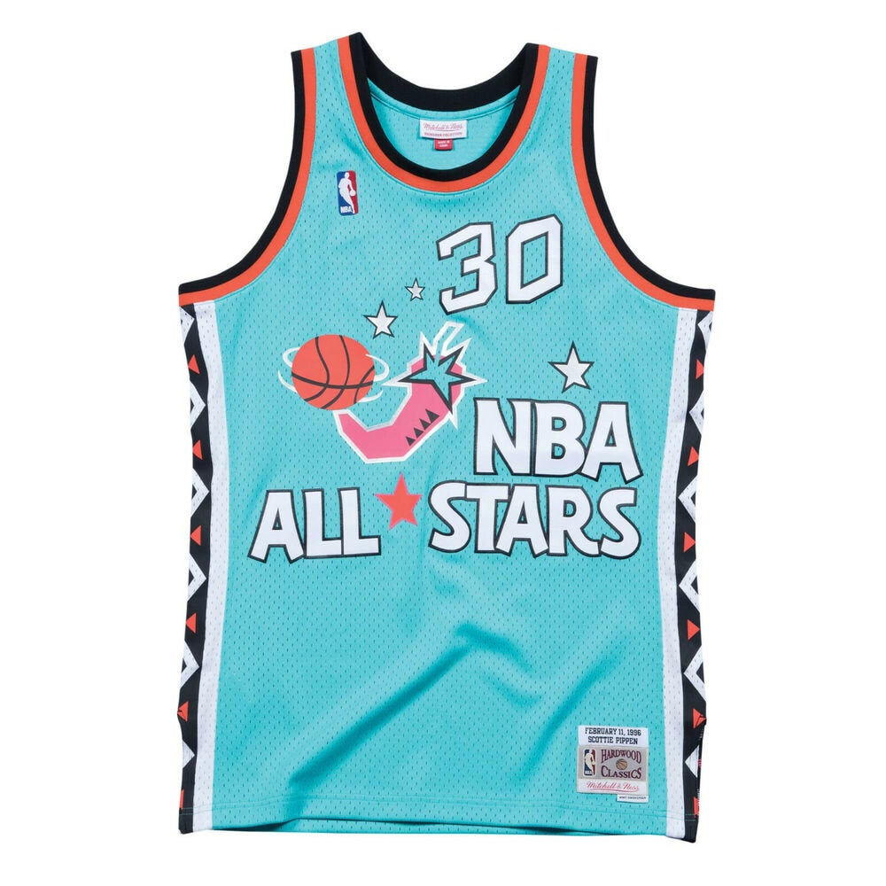 1996 NBA All-Star Game Scottie Pippen #30 Mitchell & Ness Teal
