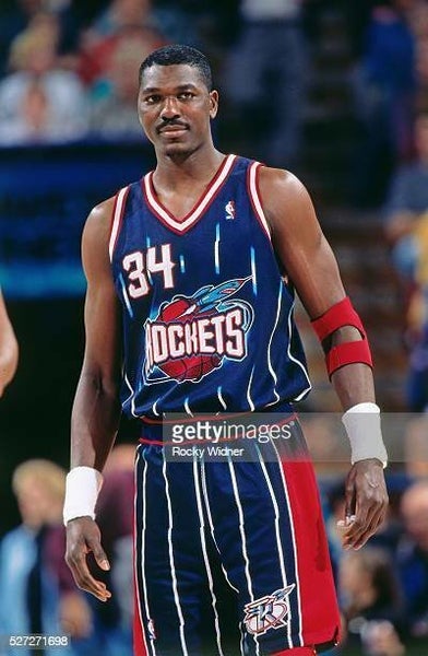 Hakeem Olajuwon Houston Rockets #34 Mitchell & Ness NBA Authentic