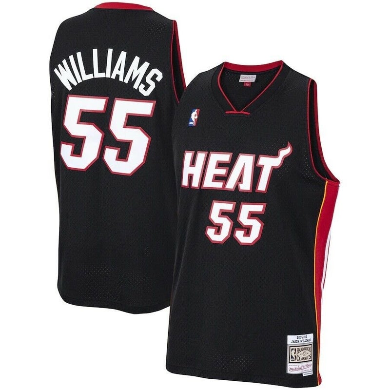 NBA Men's Miami Heat LeBron James Black-Black-White Swingman Jersey (Black/White,  Medium) : : Sports, Fitness & Outdoors