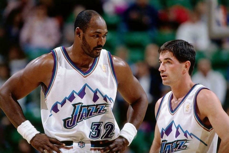 Karl Malone Utah Jazz Mitchell Ness 1996-97 Throwback Basketball