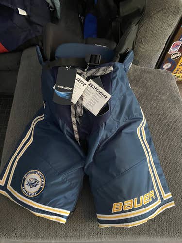 Blue Senior Medium Bauer Pro Stock Nexus Custom Pro Hockey Pants